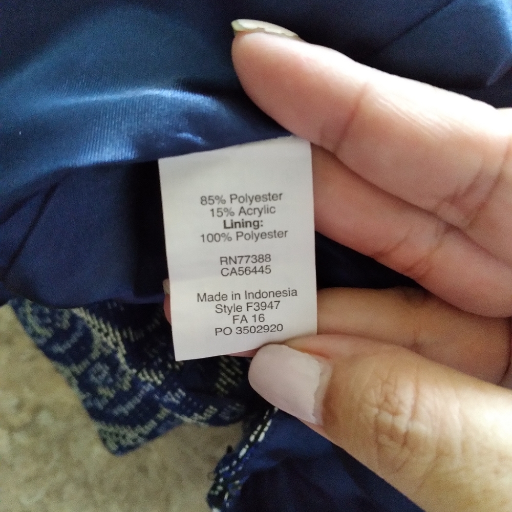 J Crew A-line jacquard skirt, size 8 - Picture 8 of 8